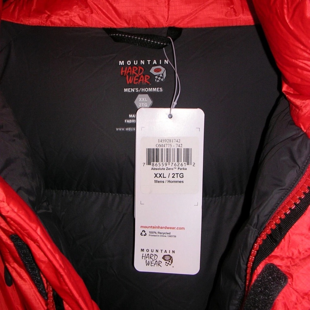 MOUNTAIN HARDWEAR DRY Q ABSOLUTE ZERO 800 PRO DOWN PARKA MENS XXL NWOT - Picture 14 of 16